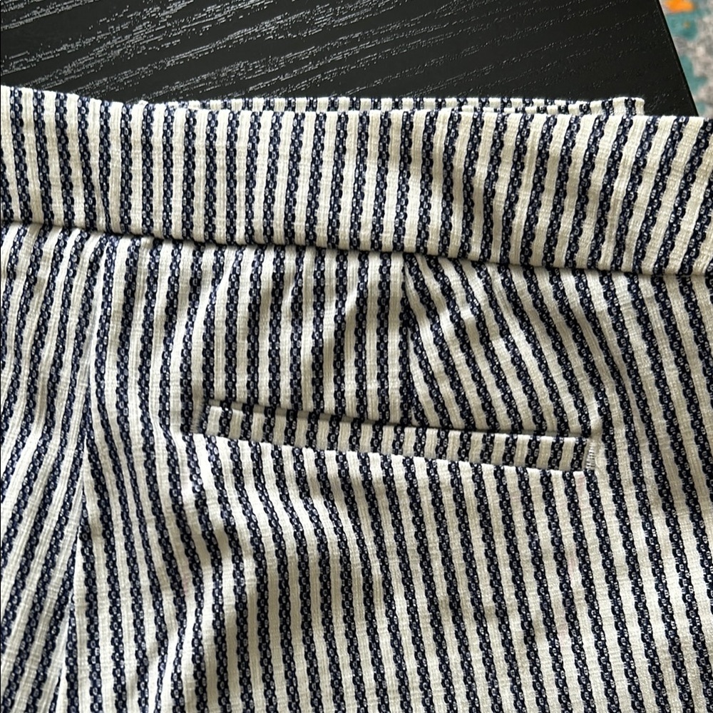 Rachel Zoe Striped Navy Blue and White Ankle Pants - Picture 8 of 8